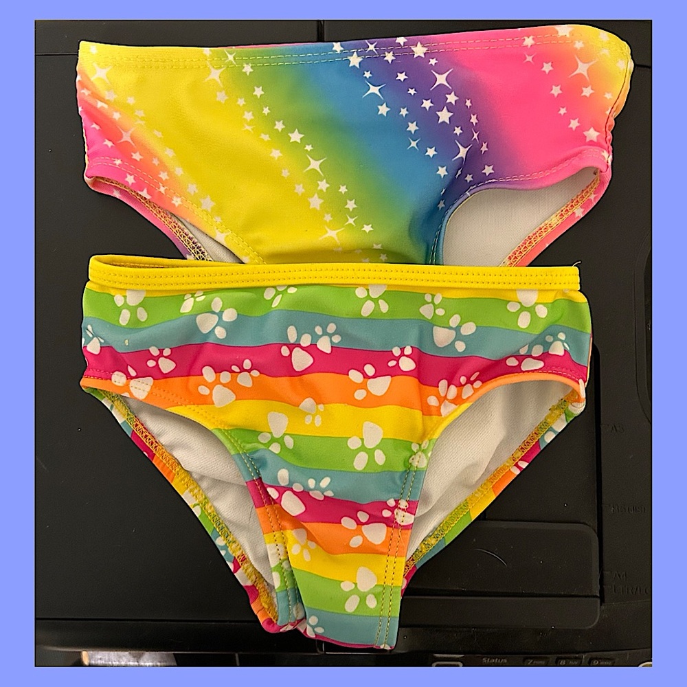Colorful Rainbow Bikini Bottoms 18 months & 24 months